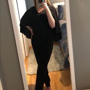 Cape sleeve jumpsuit